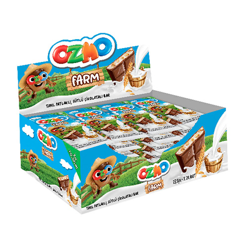 Шоколад Ozmo со злаками и молочной начинкой   23,5гр