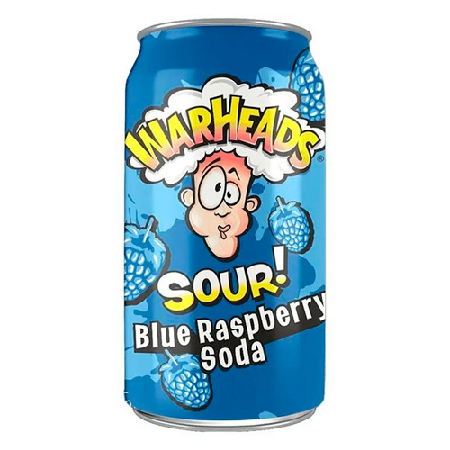 Газ.напиток Warheads Blue Raspberry Soda  ж/б 330мл