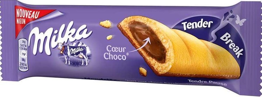Шоколадный батончик Milka Tender Break White   26гр