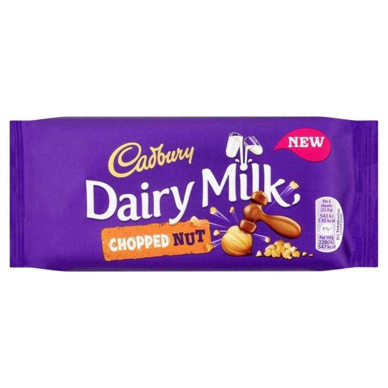 Шоколад Cadbury Dairy Milk Chopped Nut Bar   95гр