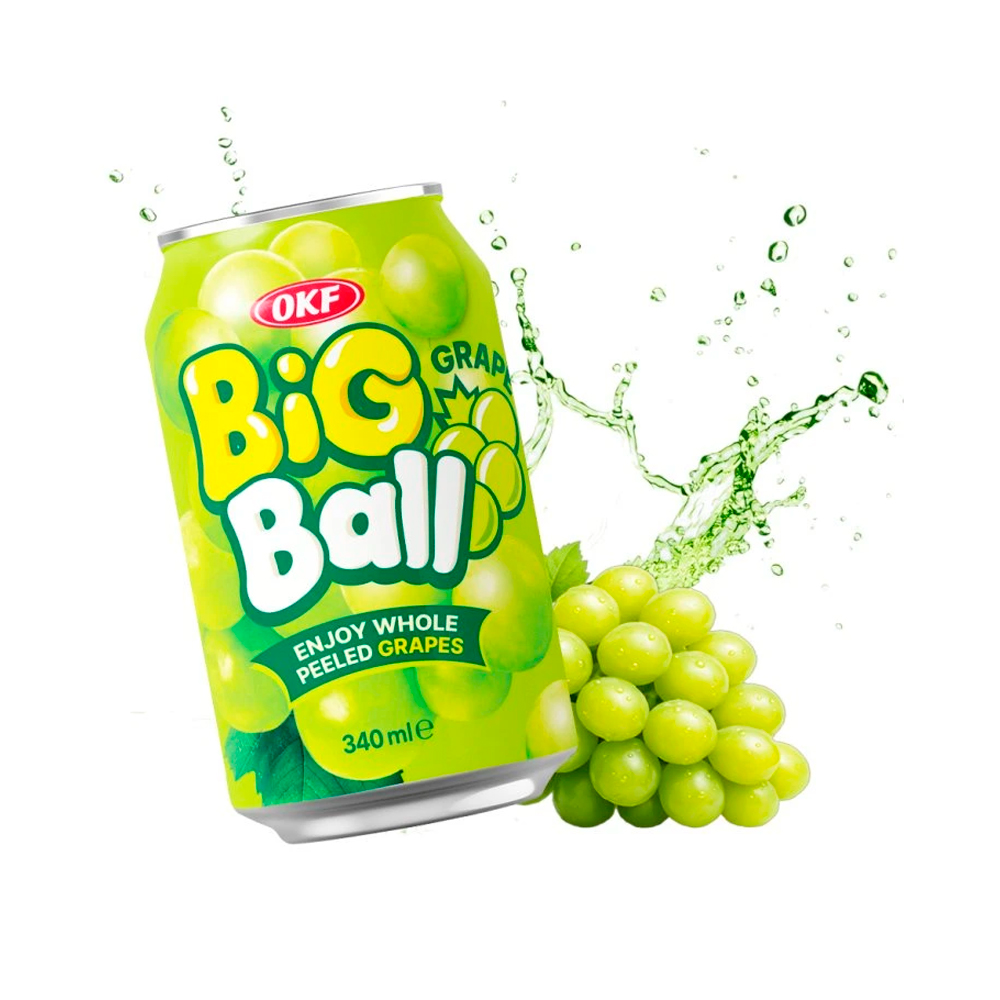 Напиток безалкогольный OKF Big Ball Grape   340мл