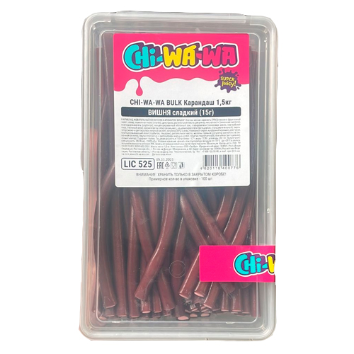 Жев.мармелад Chi-Wa-Wa Bulk Cherry Sweet Pencil   1 500гр