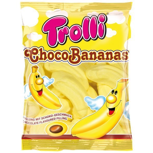 Жев.мармелад Trolli Mallow Choco Bananas   150гр