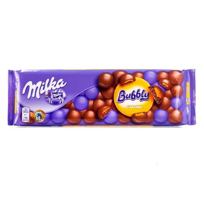 Шоколад Milka Bubbly Сaramel   250гр