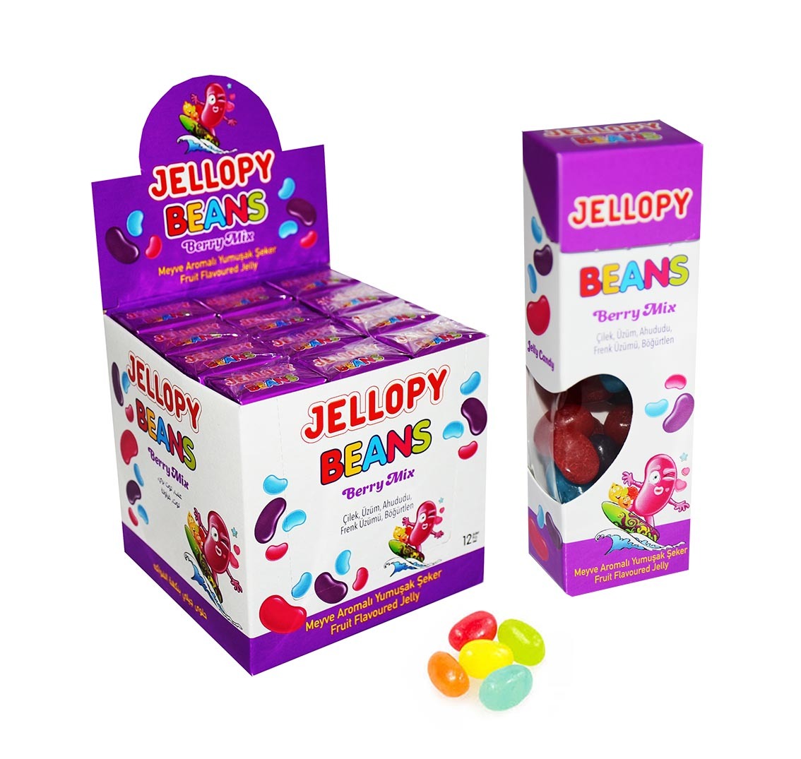 Мармеладные бобы Jellopy Beans Berry Mix 30гр