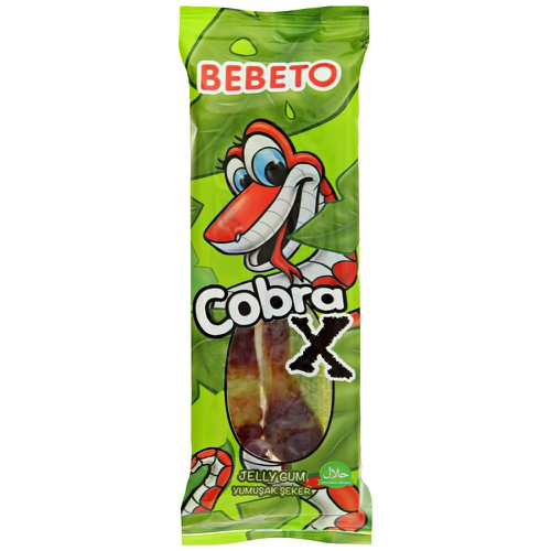 Жев.мармелад Bebeto Cobra-X со вкусом лимона, клубники и ванили 30гр