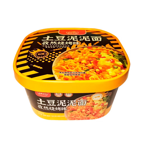 Лапша Yingyangweishi с картофельным пюре со вкусом барбекю   197гр