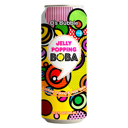 Напиток O's Bubble Jelly Popping Boba Lychee Oolong Tea + Aloe Vera   480мл