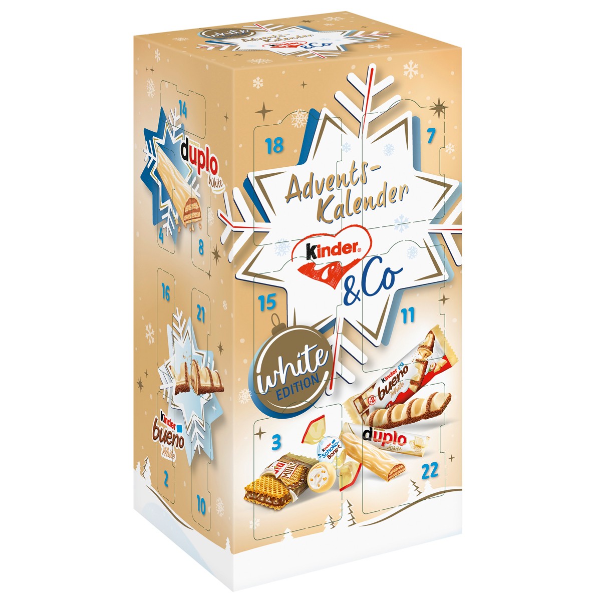 Адвент-календарь Kinder & Go White   263гр