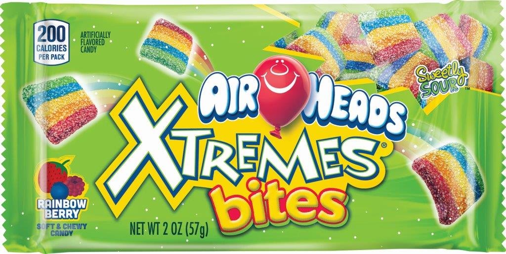 Жевательный мармелад AirHeads Rainbow Bites 57 гр.