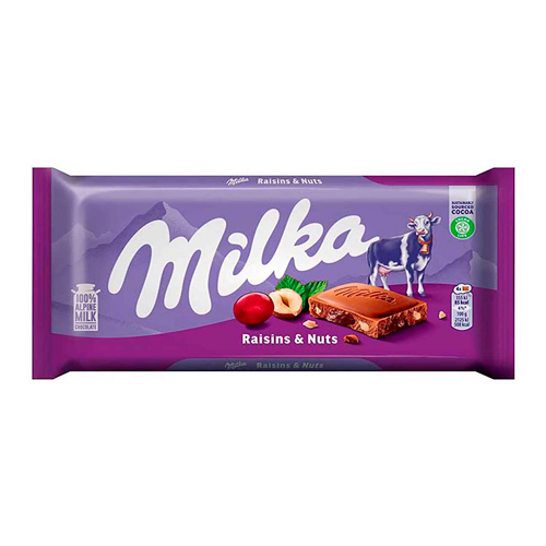 Шоколад Milka Raisins&Nuts   100гр