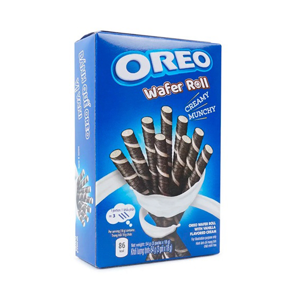 Трубочки Oreo Waffer Roll Vanilla    54гр
