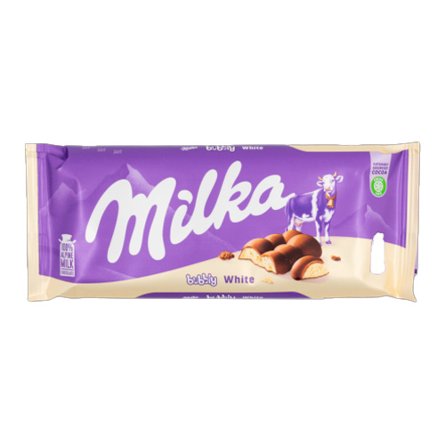Шоколад Milka Bubbly White   95гр