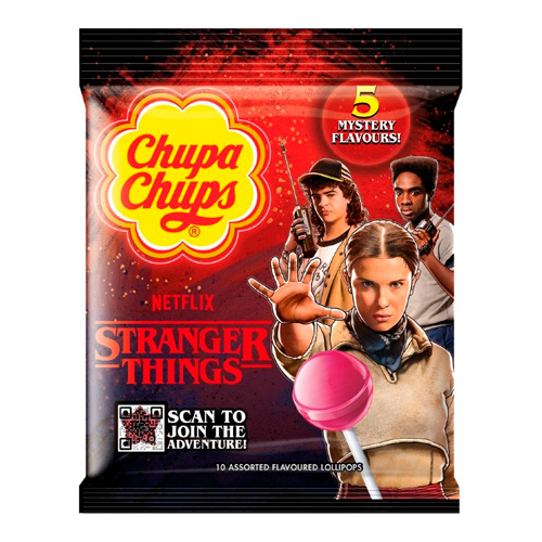 Леденцы Chupa Chups Stranger Things 5 flavours   120гр