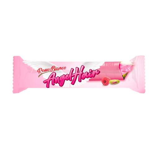 Батончик Angel Hair с малиновым вкусом с фисташковой начинкой и пишмание   45гр