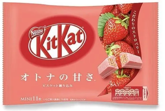 Шоколадный батончик KitKat Mini Strawberry   148гр