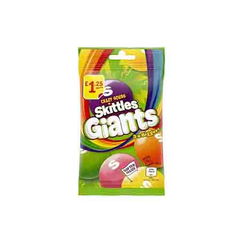 Драже Skittles Giants Crazy Sours   116гр