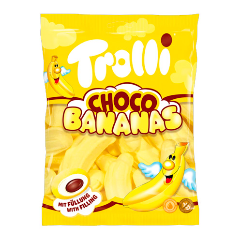 Маршмеллоу Trolli Choco Bananas   150гр