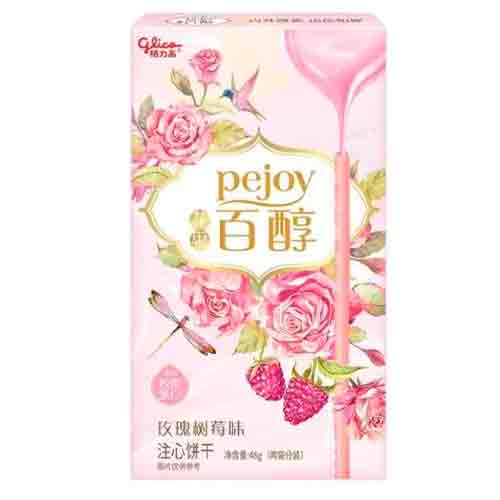 Бисквитные палочки Pejoy Rose and Raspberry Flavor   48гр