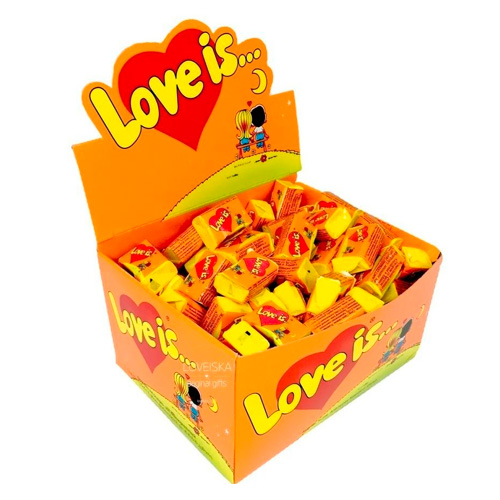 Жев.резинка LOVE IS Апельсин и Ананас   4,5гр