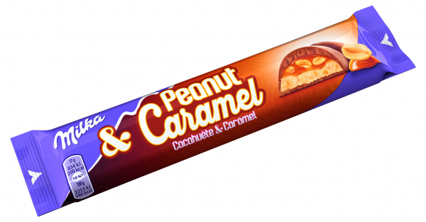 Шоколадный батончик Milka Peanut & Caramel   37гр