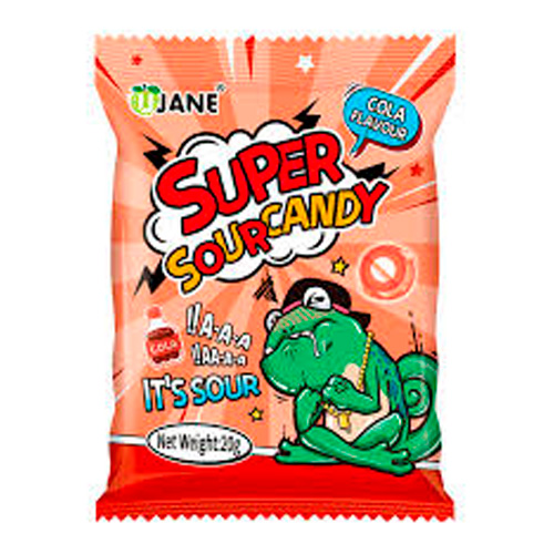 Леденцы Hong Tai Kee  Super Sour Cola Flavor   20гр