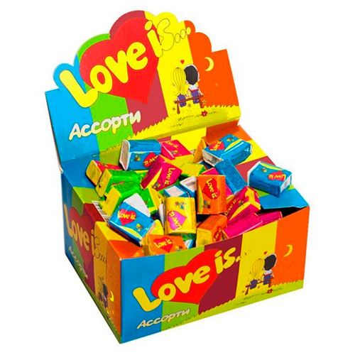Жев.резинка LOVE IS Микс Вкусов   4,5гр