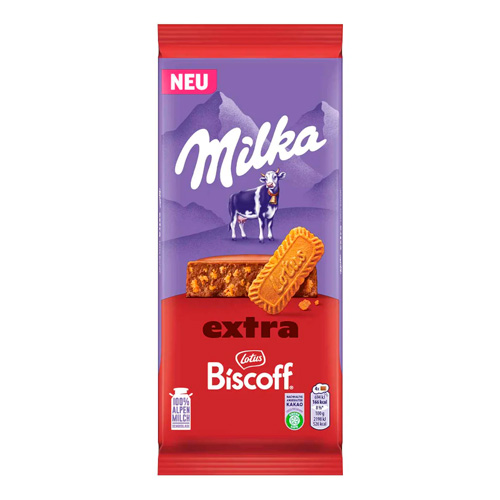 Шоколад Milka Extra Lotus Biscoff   190гр