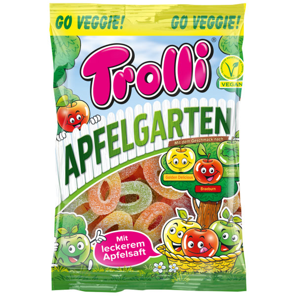 Жев.мармелад Trolli Яблочные колечки 150гр