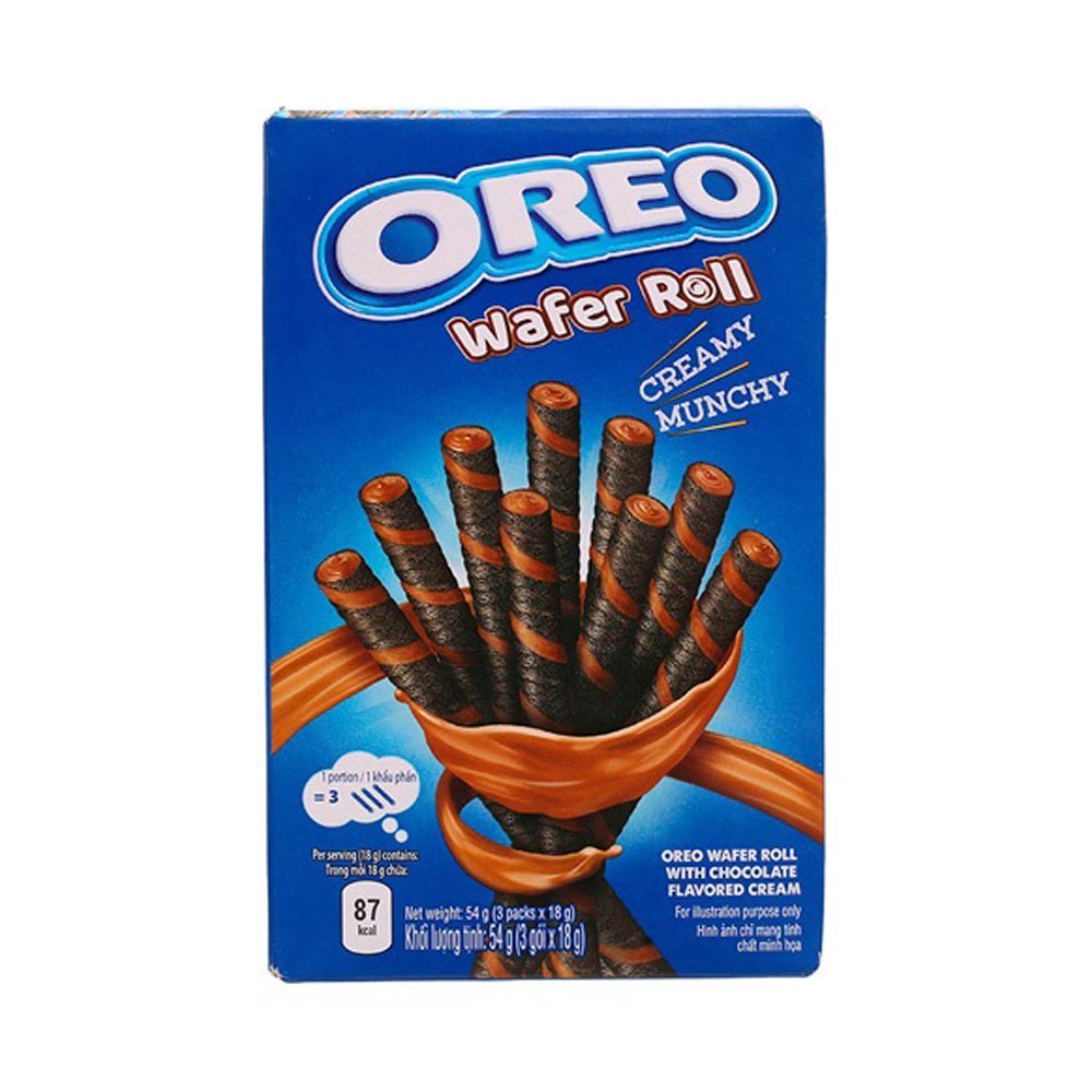 Трубочки Oreo Waffer Roll Choco   54гр