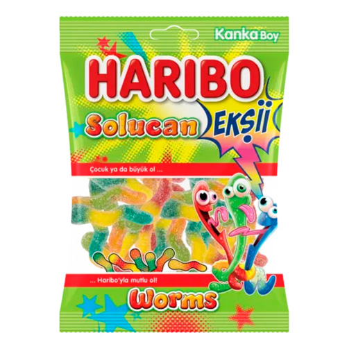 Жев.мармелад Haribo Worms Sour  70гр