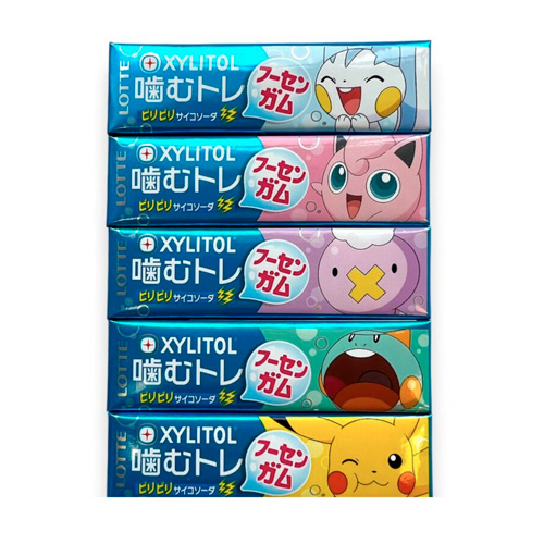 Жев.резинка Lotte Xylitol Bubble Gum Pokemon Saiko soda   30гр
