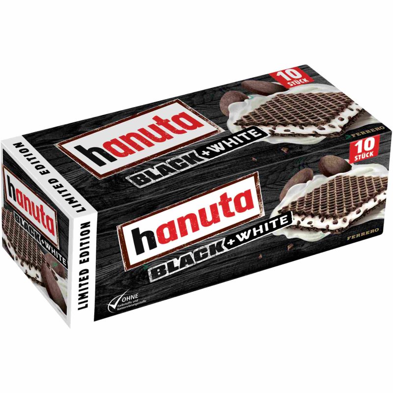 Вафли Ferrero Hanuta Black and White   220гр