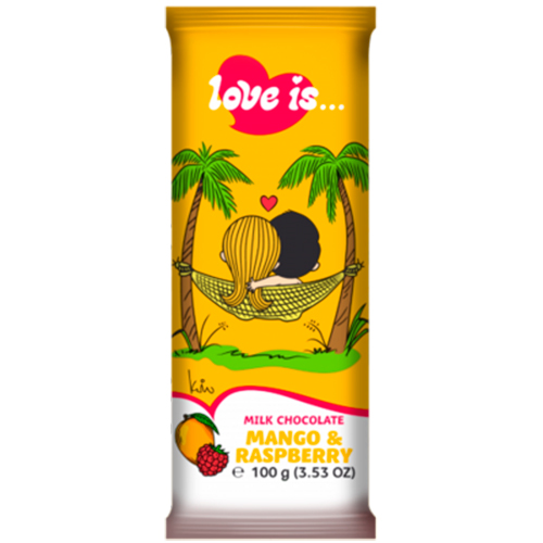 Шоколад Love is Манго и Малина   100гр