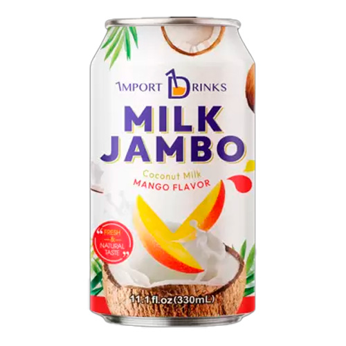 Напиток MILK JAMBO Кокосовое молоко со вкусом Манго М  330мл