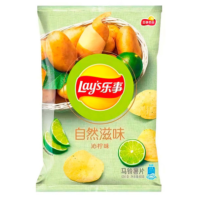 Чипсы Lay's Natural Taste Lime   65гр