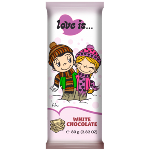 Шоколад Love is Белый   80гр