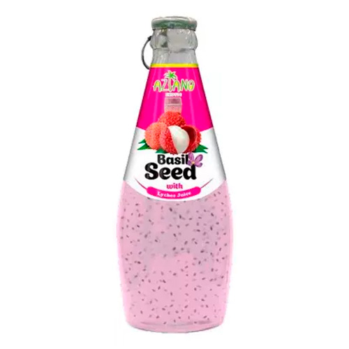 Нектар Aziano Lychee Juice with Basil Seed   290мл