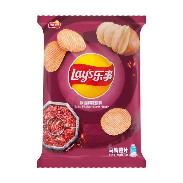 Чипсы Lay's Numb & Spicy Hot Pot Flavor   70гр