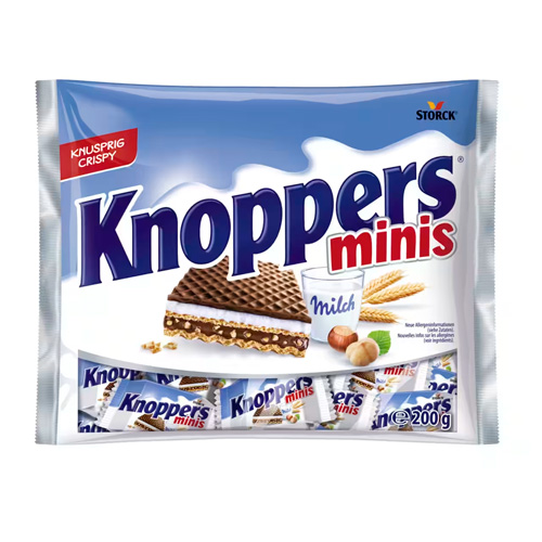 Вафли Knoppers Stork Minis  200гр
