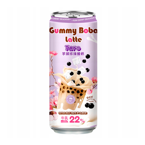 Напиток O's Bubble Gummy Boba Latte Taro   470мл