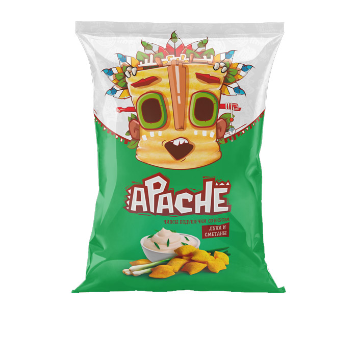 Крекер Апаче (Apache) Лук и Сметана 35гр (8уп в коробке)