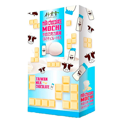 Рисовое пирожное Bamboo House Milk & White Chocolate   120гр
