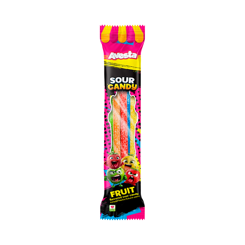 Жев.мармелад AVESTA Sour Candy Fruit   18гр