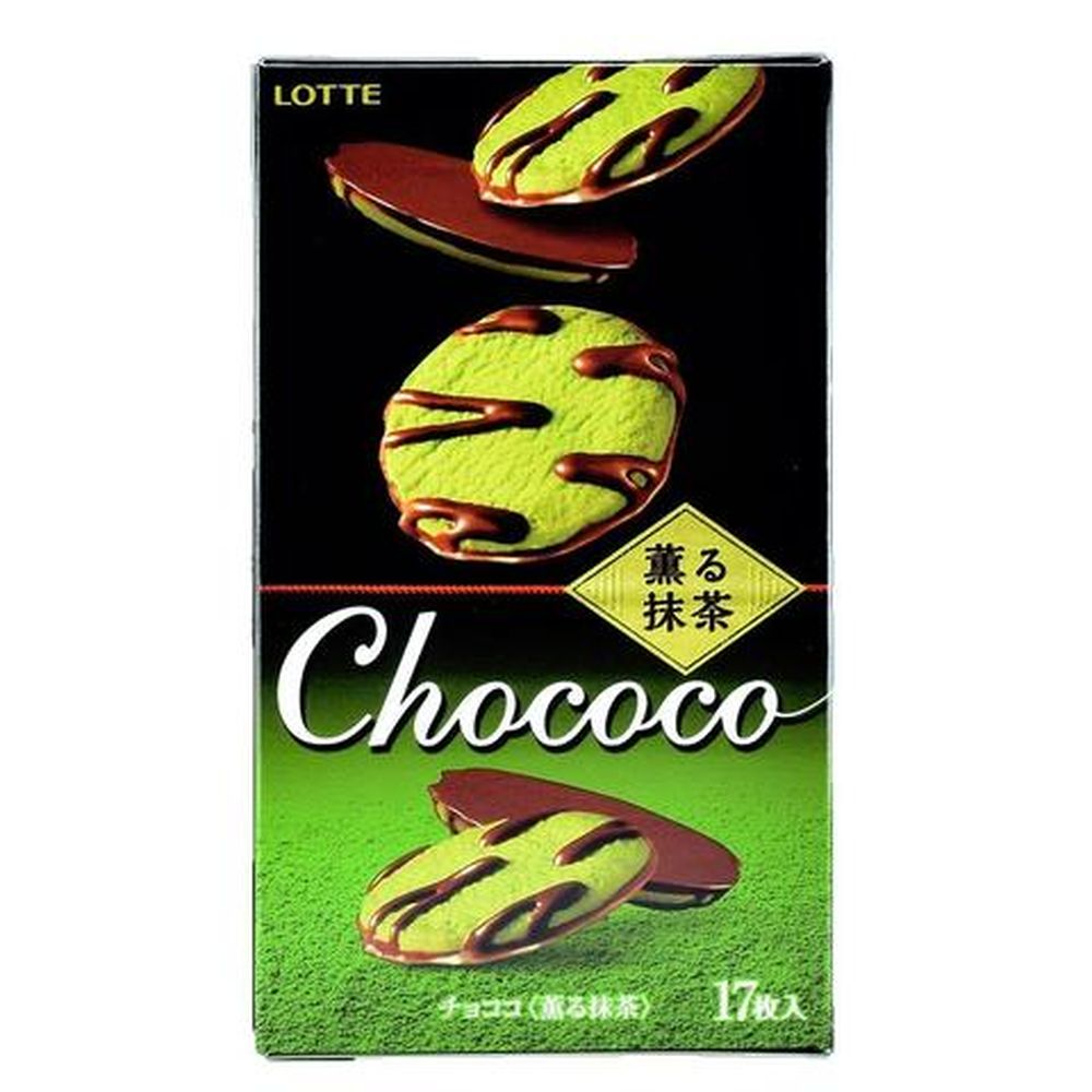 Печенье Чококо зелёный чай в шоколаде Lotte 5.5 гр. 1 шт