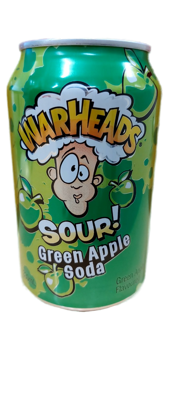 Газ.напиток Warheads GREEN  APPLE  SODA    ж/б 330мл