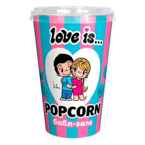 Попкорн Love is вкус Баббл гам   120гр