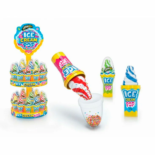 Леденец Johny Bee Dip n Lick Ice Cream  12гр
