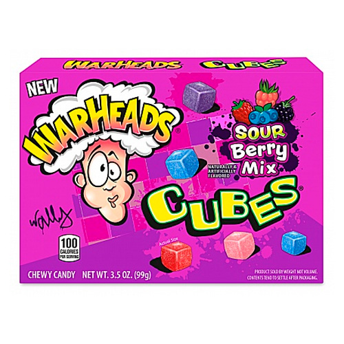 Жев.конфеты Warheads Sour Berry Mix Cubes   99гр
