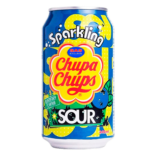 Газ.напиток Chupa Chups Sour Blueberry   345мл
